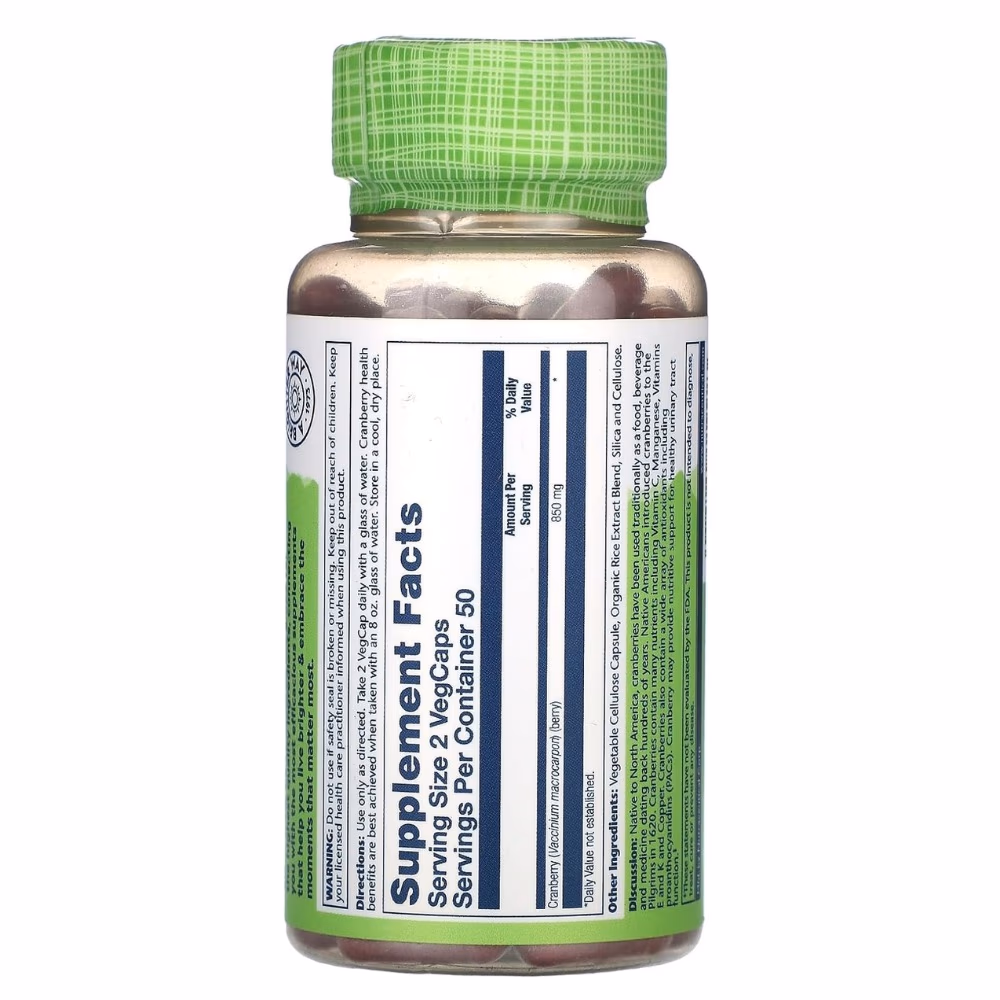 Solaray Cranberry 100 Veg Capsules 2