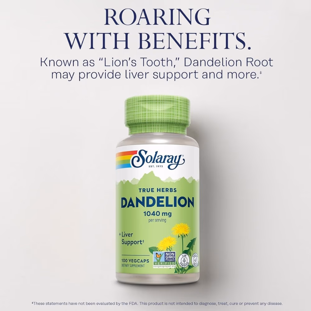 Solaray Dandelion 1040mg 100 Veg Caps 3
