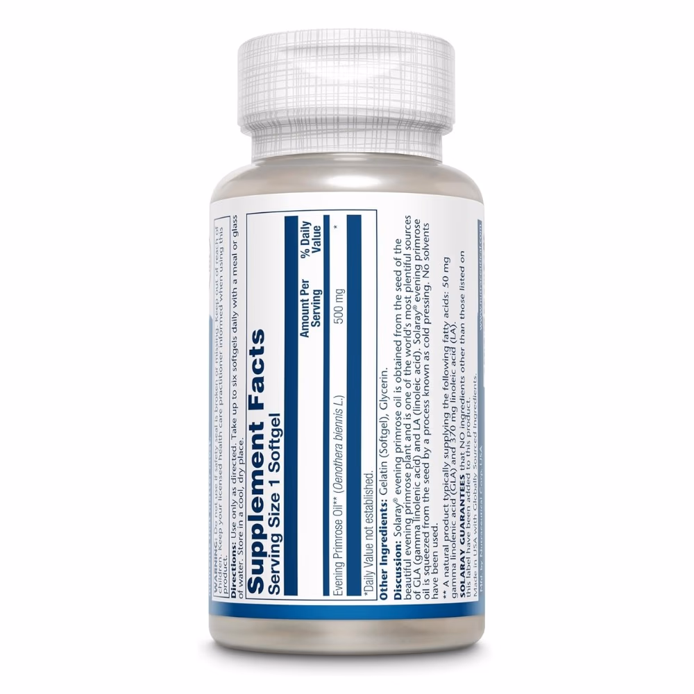 Solaray Evening Primrose Oil 500mg 90 Softgels 2