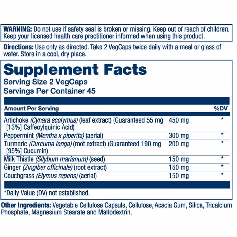 Solaray Gallbladder Artichoke 90 Veg Capsules 2