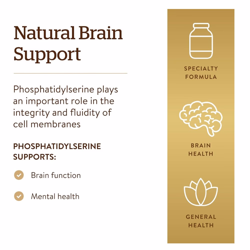 Solgar Phosphatidylserine 200mg 60 Softgels 2