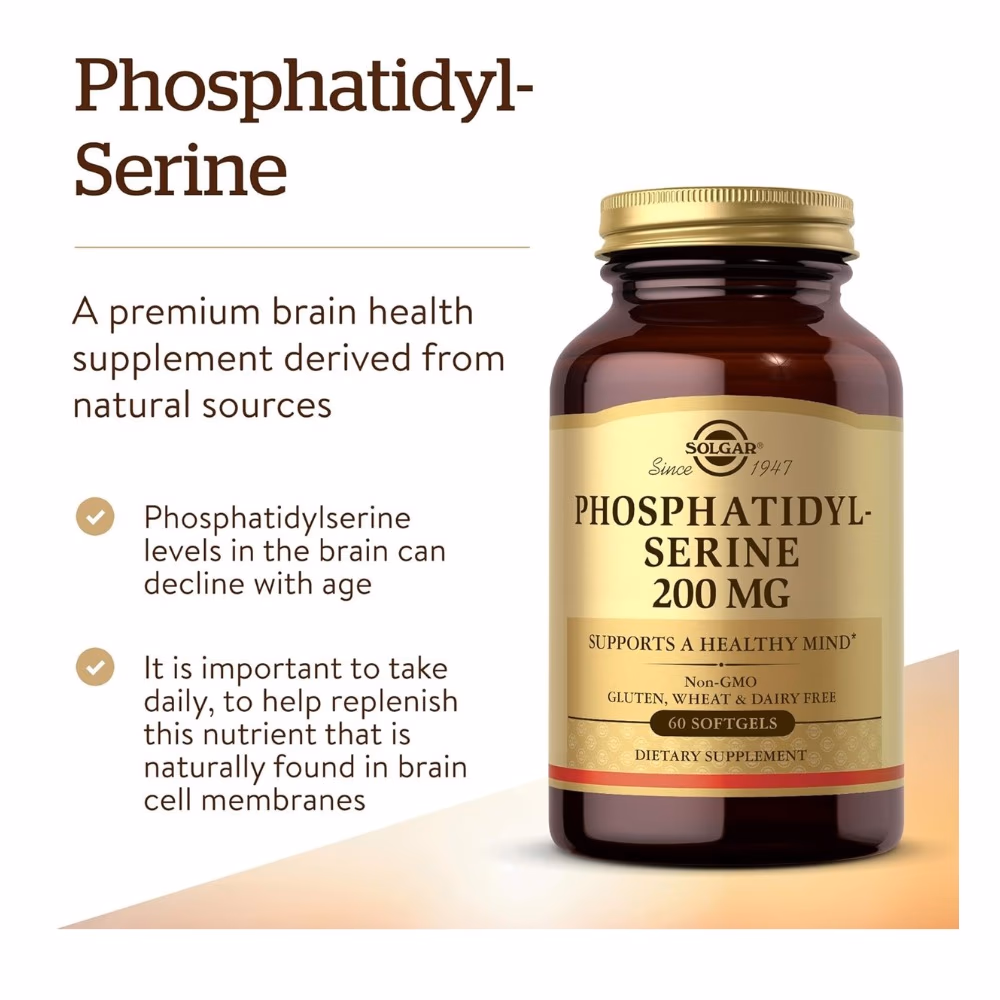 Solgar Phosphatidylserine 200mg 60 Softgels 3