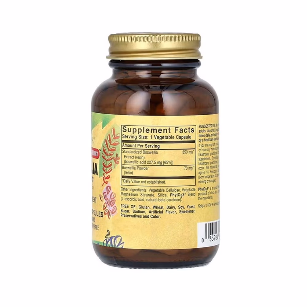 Solgar Boswellia Resin Extract 60 Veg Capsules 2