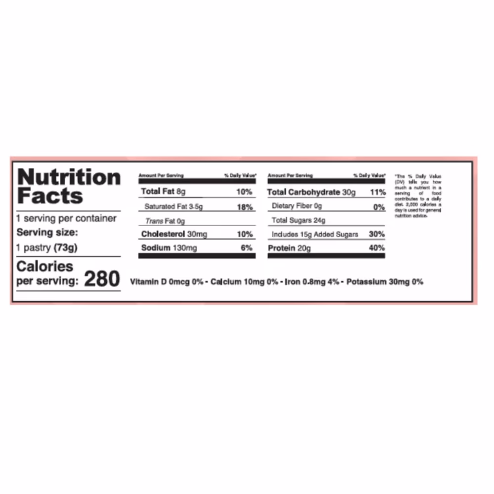 My Cookie Dealer Protein Pastry Frosted Strawberry 73g 2