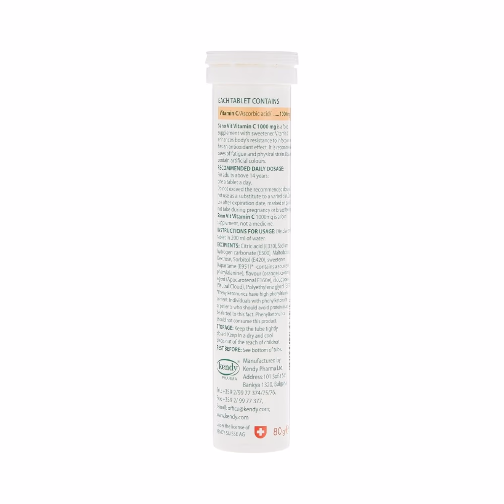 Sanovit Vitamin C 1000mg Orange Tablet 20s 2