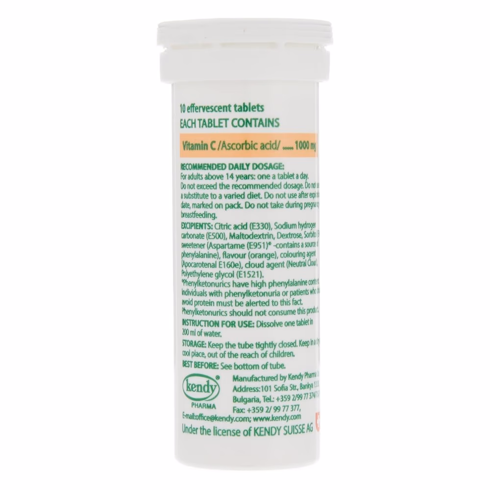 Sanovit Vitamin C 1000mg Orange Tablet 10s 2