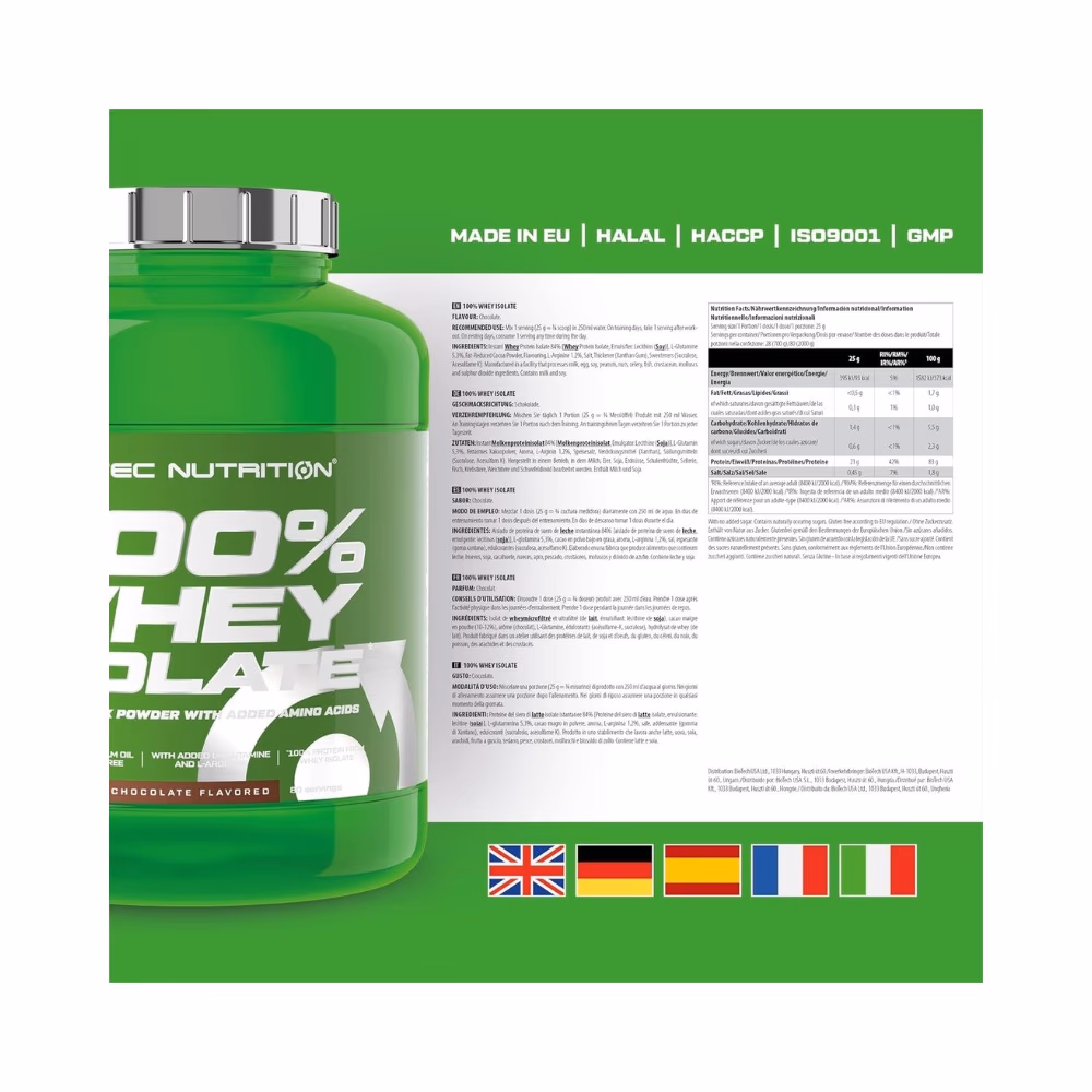 Scitec Whey Isolate Chocolate 2000g 2