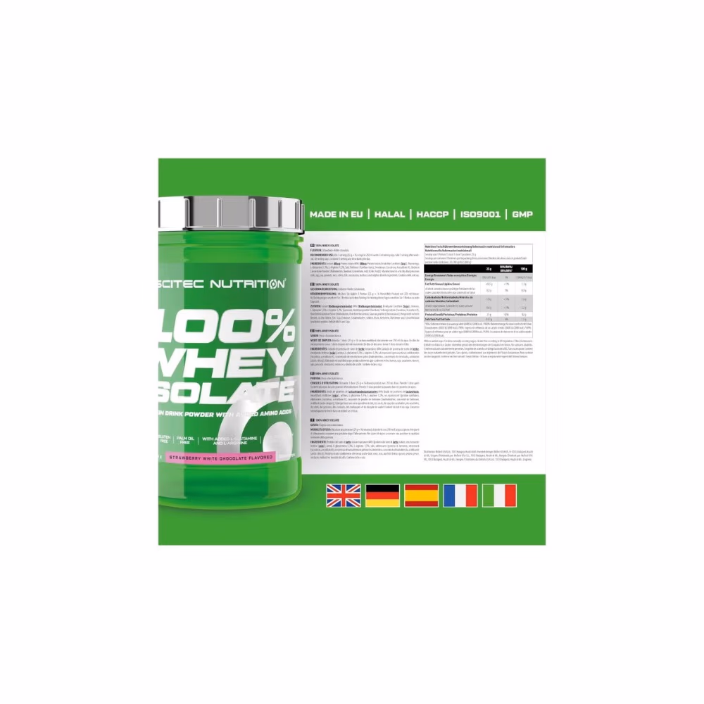 Scitec Whey Isolate Strawberry White Chocolate 700g 2