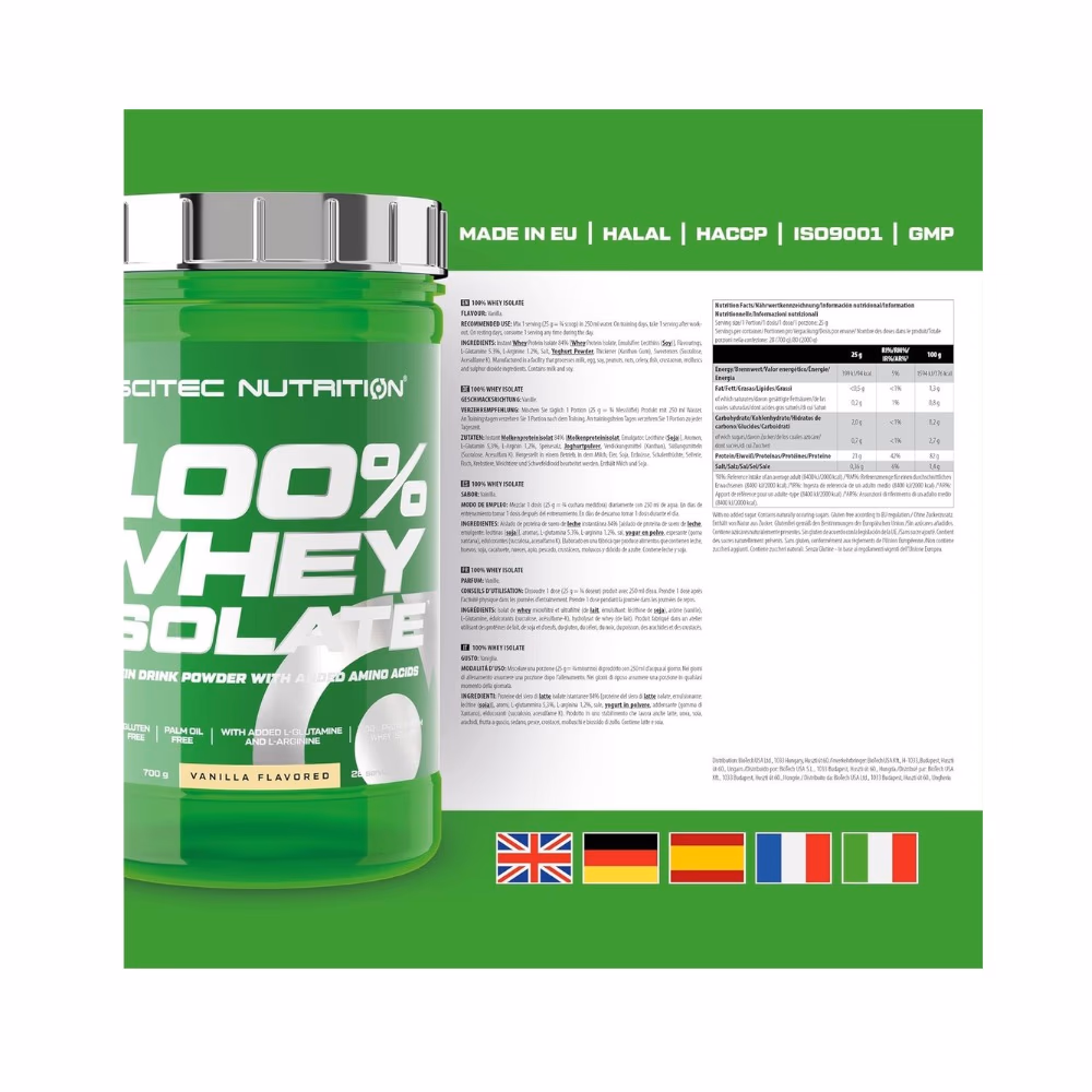 Scitec Whey Isolate Vanilla 700g 2