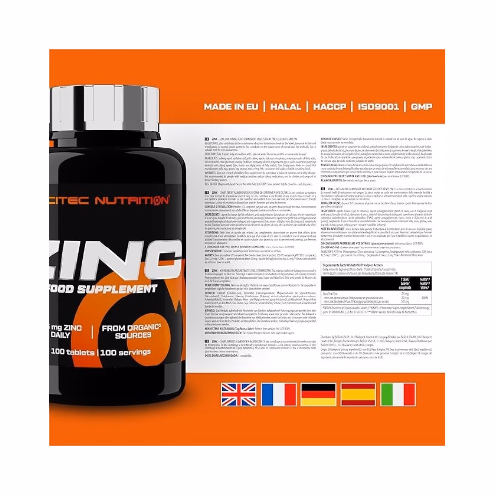 Scitec Zinc 25mg - 100 tablets  2