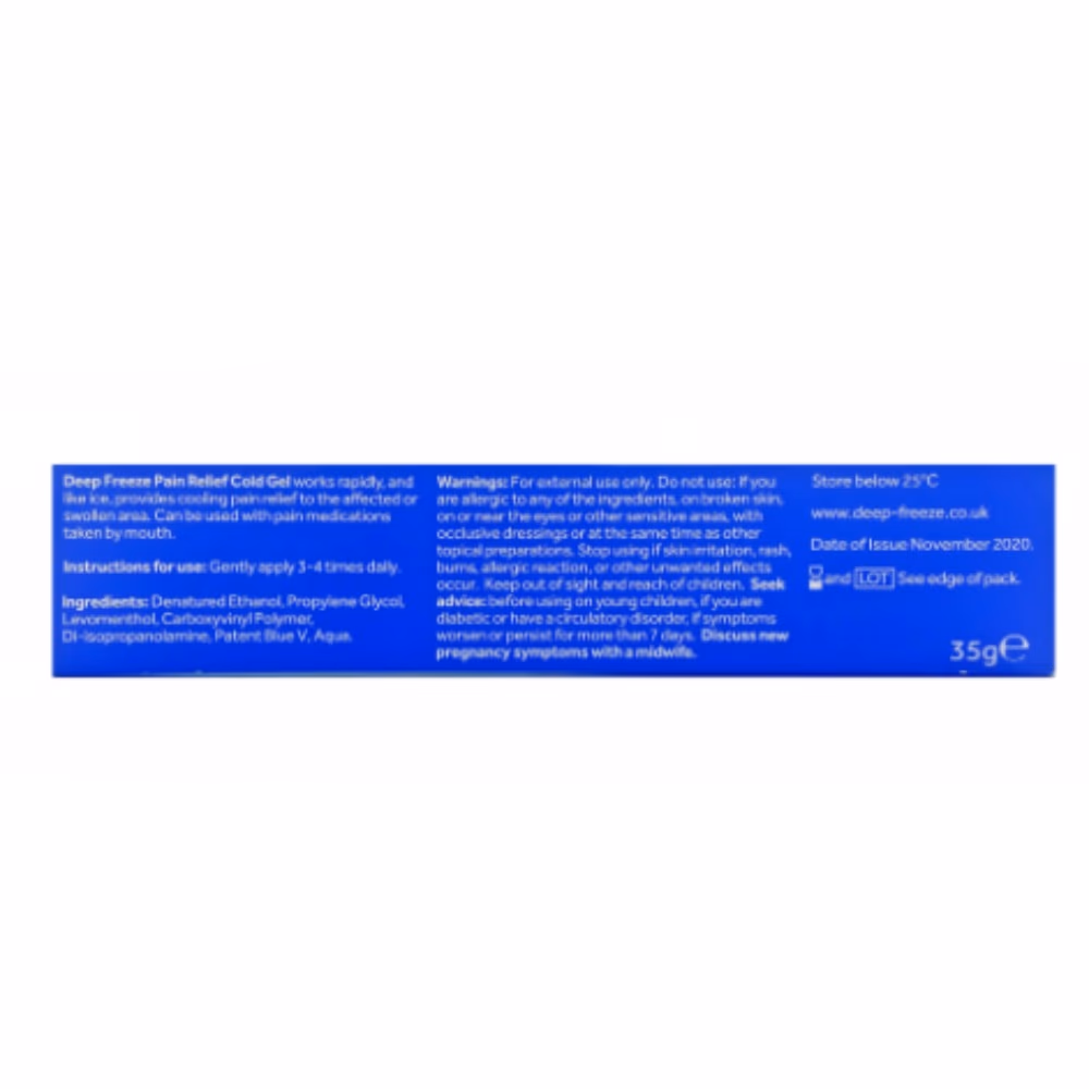 Deep Freeze Pain Relief Cold Gel 35g 3