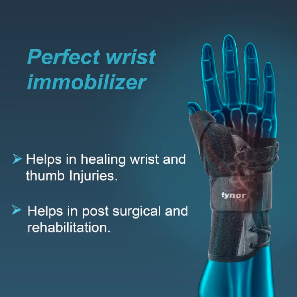 Tynor E44 Wrist Splint With Thumb Support – Size XL 2