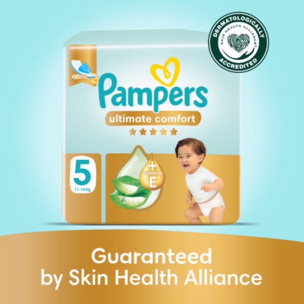 Pampers Size 5 Ultimate Comfort Aloe Baby Diapers – 84 Diapers 3