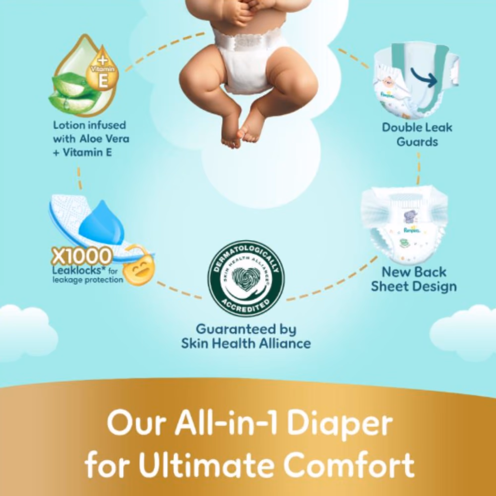 Pampers Size 5 Ultimate Comfort Aloe Baby Diapers – 84 Diapers 2