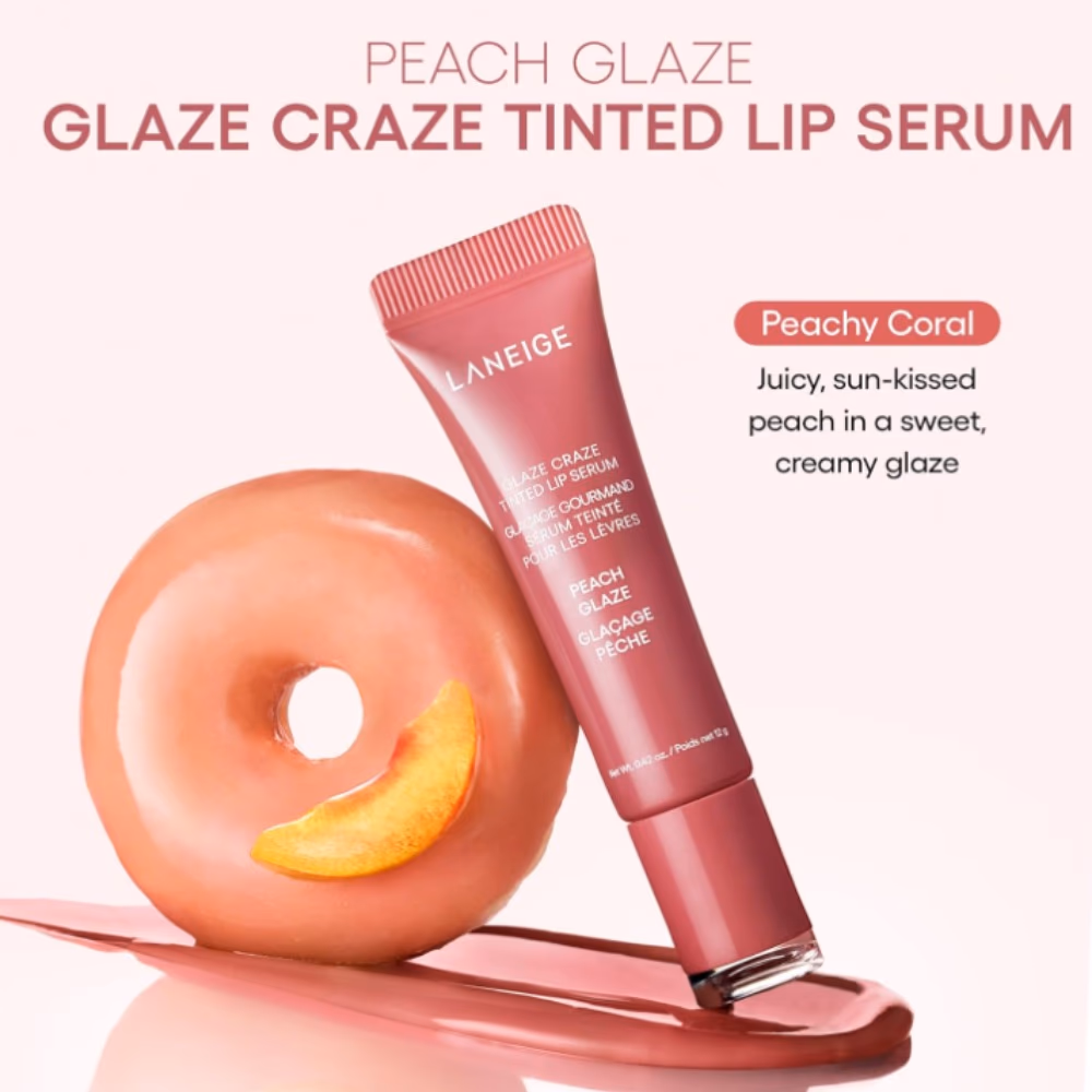 Laneige Peach Glaze Tinted Lip Serum (12 g) 2