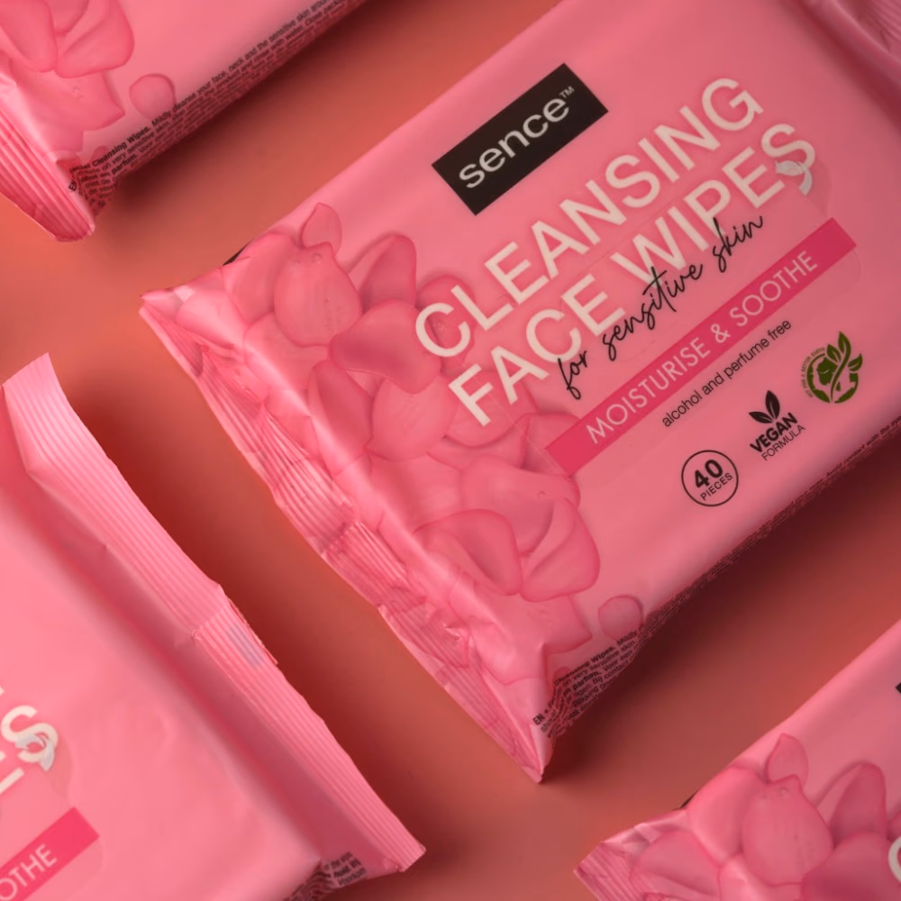 Sence Cleansing Face Sensitive Skin - 20 Wipes 3