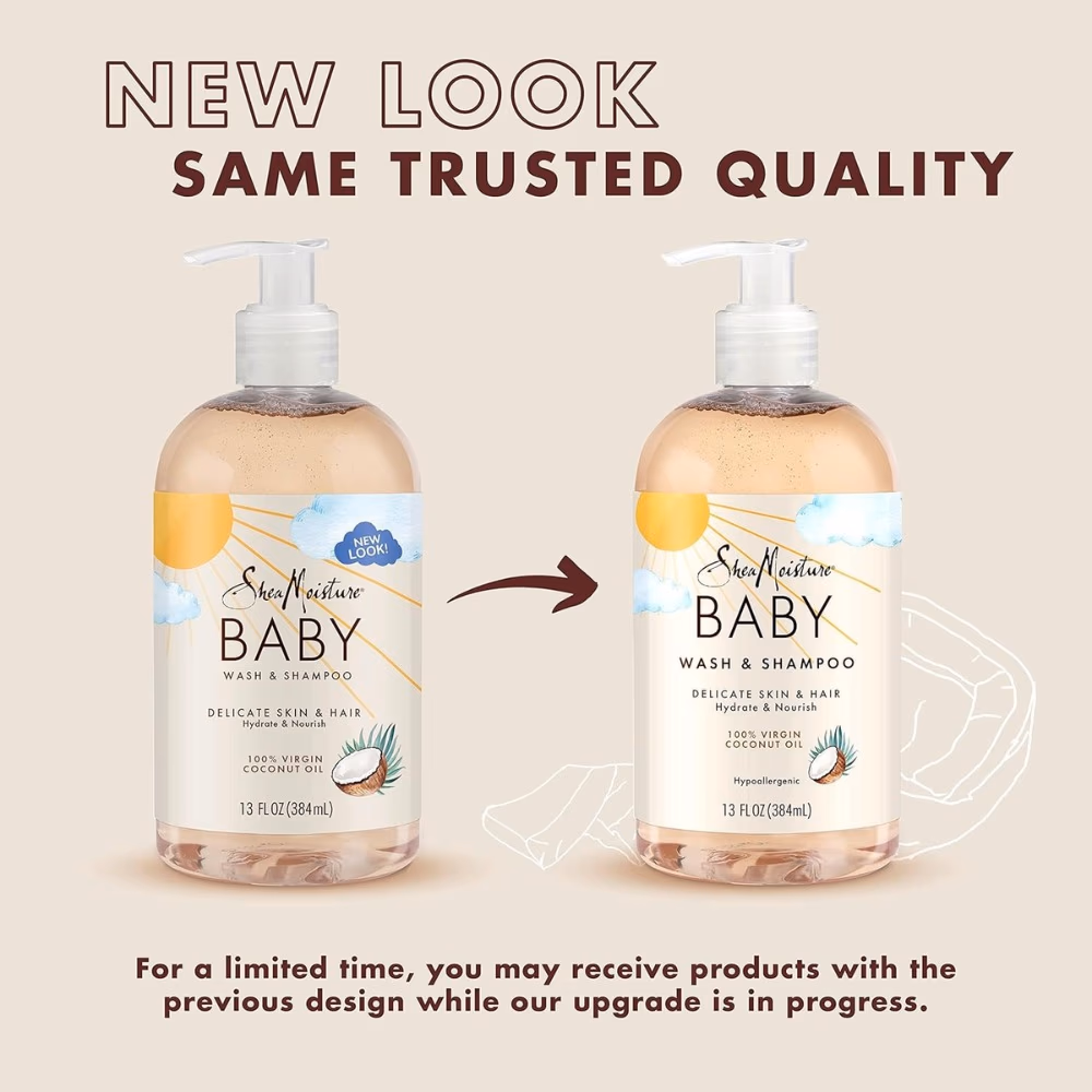 Shea Moisture Baby Virgin Coconut Wash and Shampoo 384ml 3