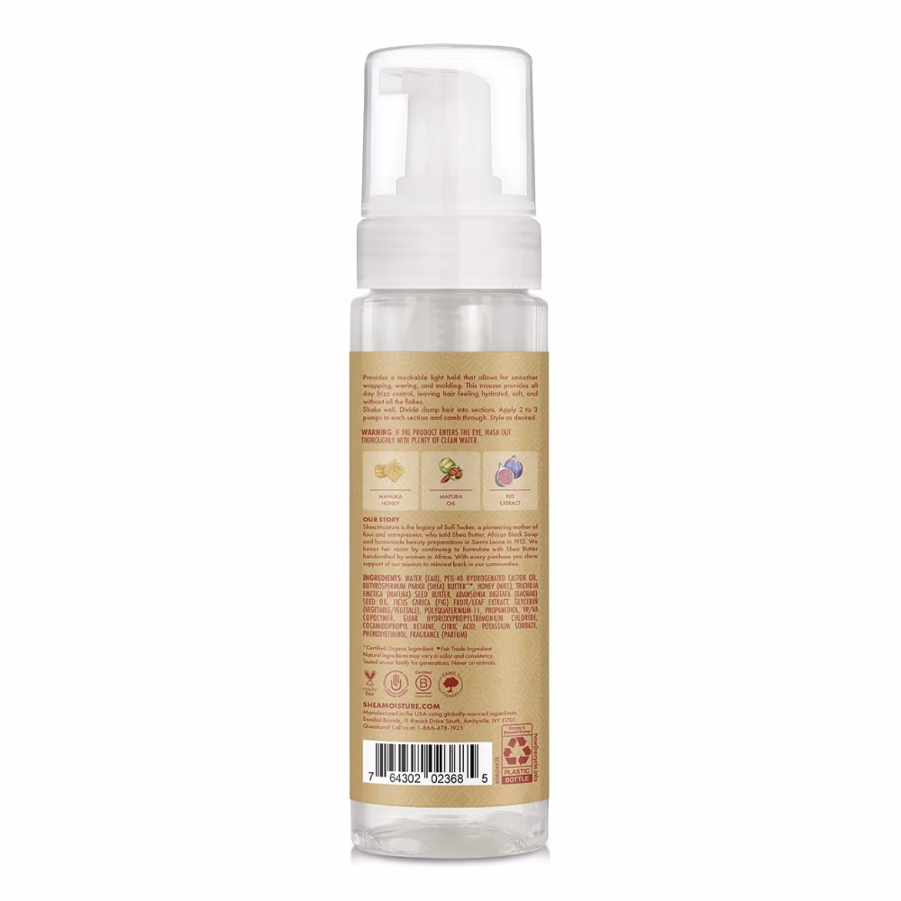 Shea Moisture Hydrating Wrap & Set Mousse Manuka & Mafura 222ml  2