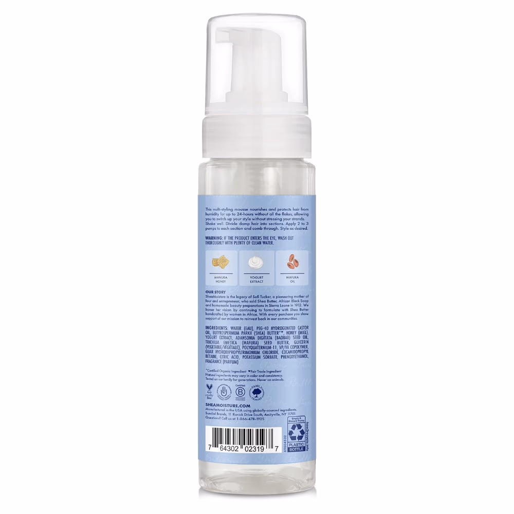Shea Moisture Smooth & Hold Mousse Manuka Honey & Yogurt 222ml 2