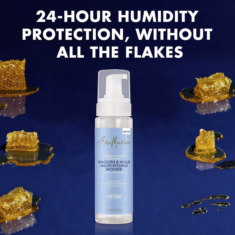 Shea Moisture Smooth & Hold Mousse Manuka Honey & Yogurt 222ml 3
