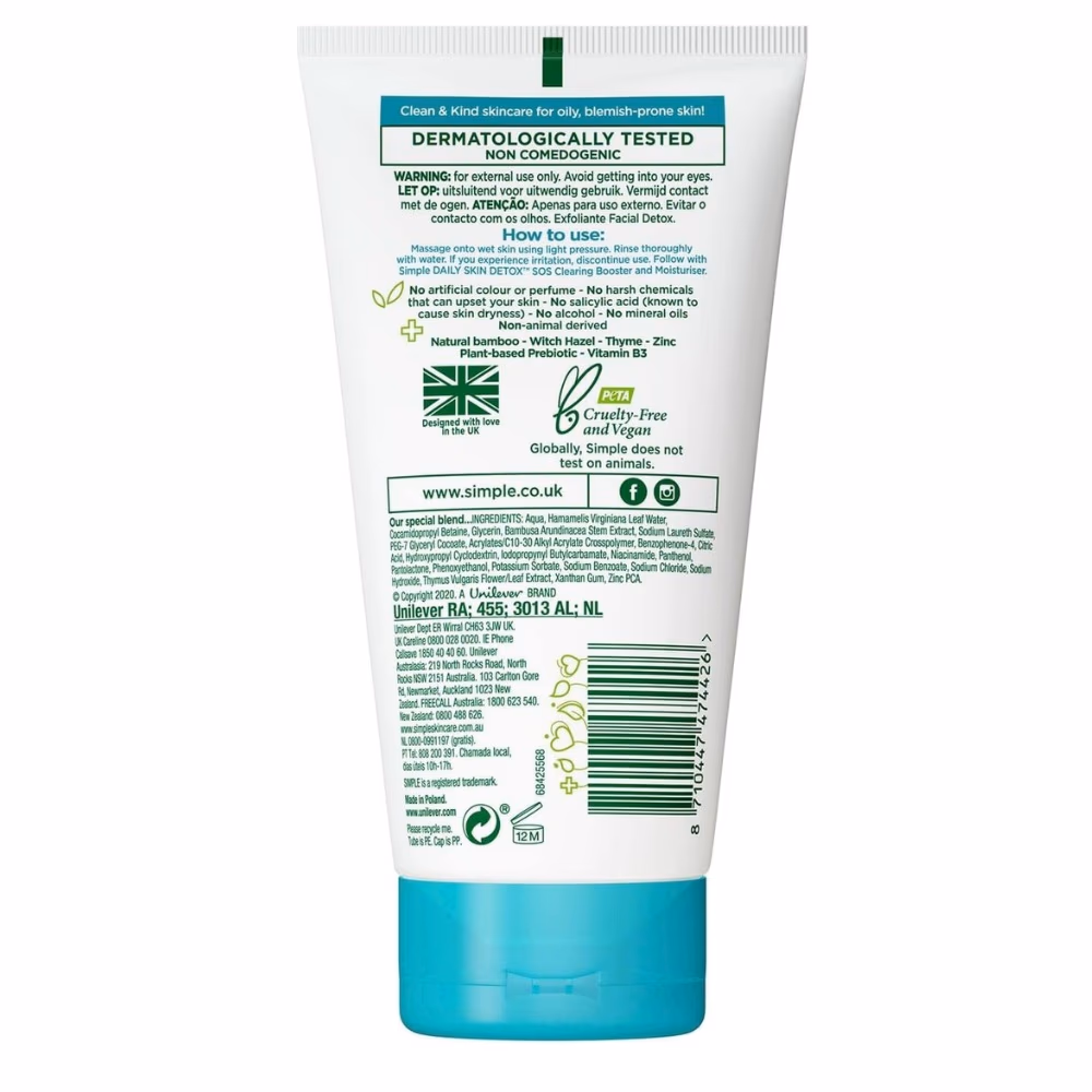 Simple Clear Pore Scrub 150ML 2