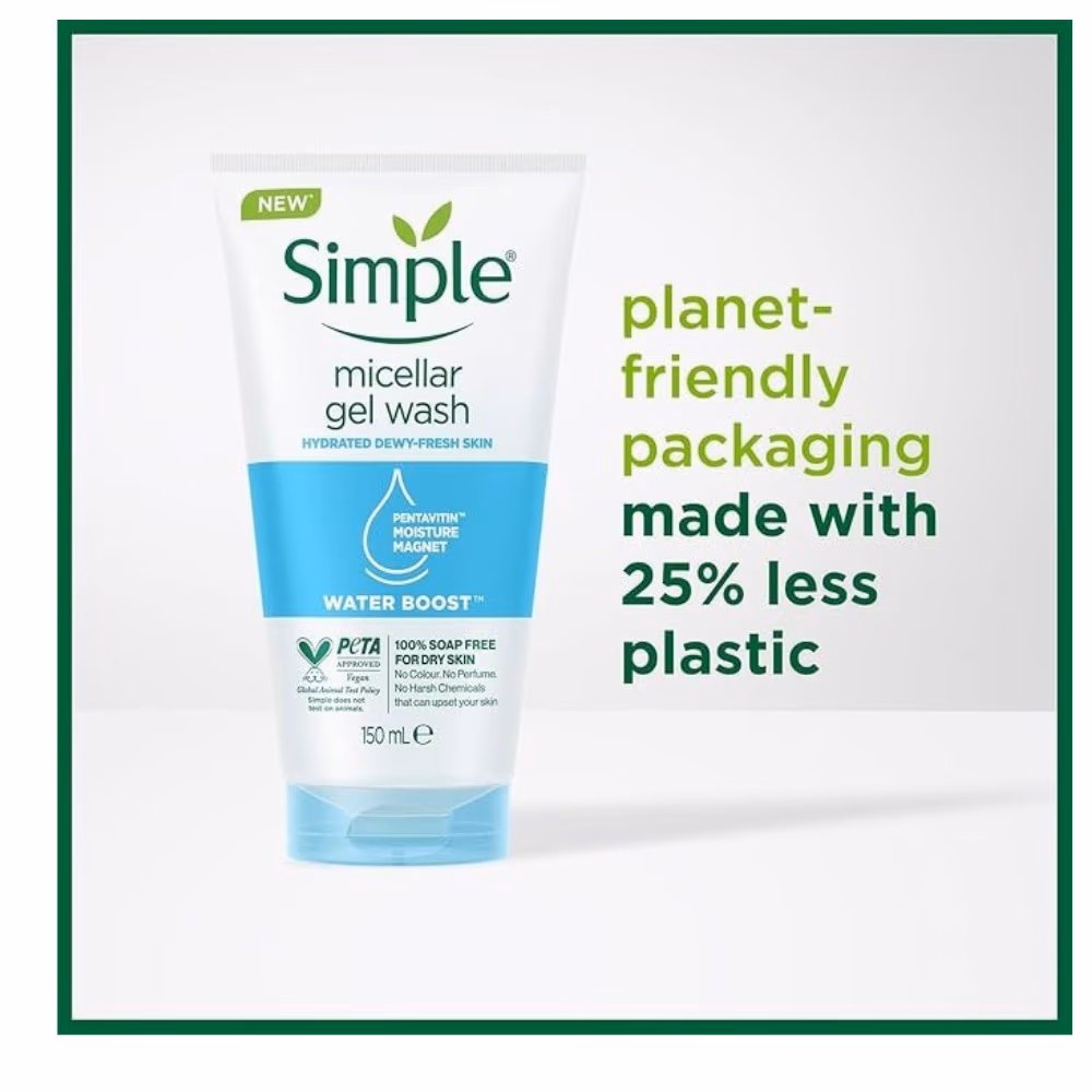 Simple Micellar Facial Gel Wash 150ML 3