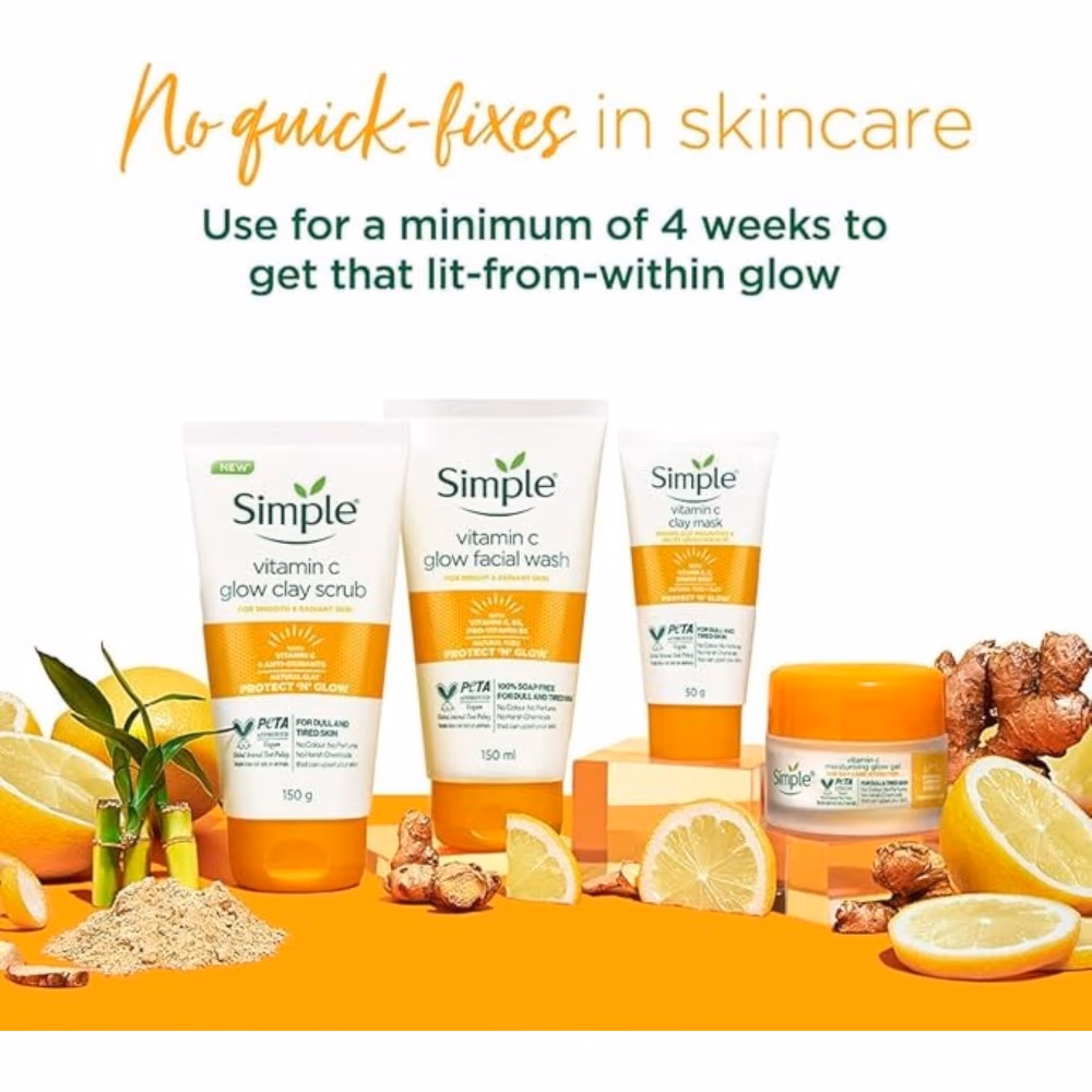 Simple Vitamin C Glow Facial Wash 150ML 2