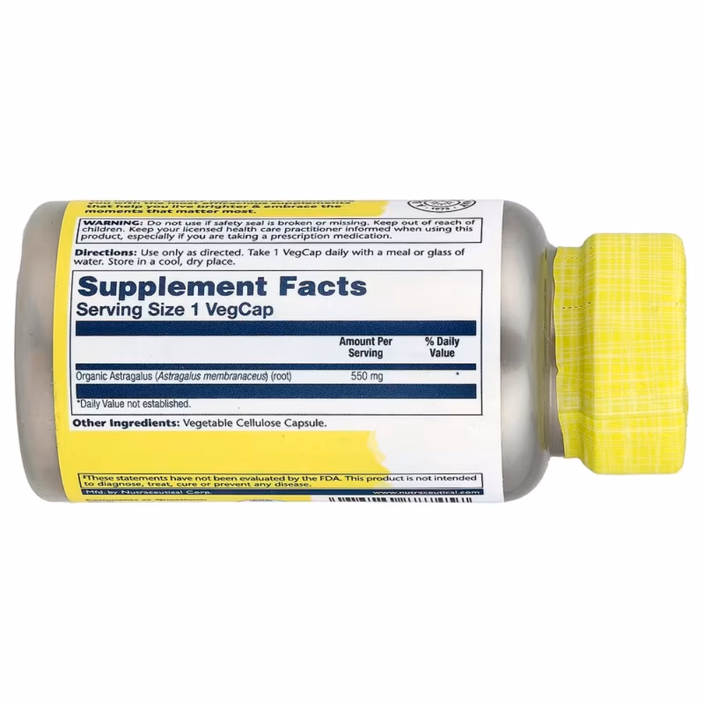 Solaray Astragalus 550mg - 100 Veg Capsules 3