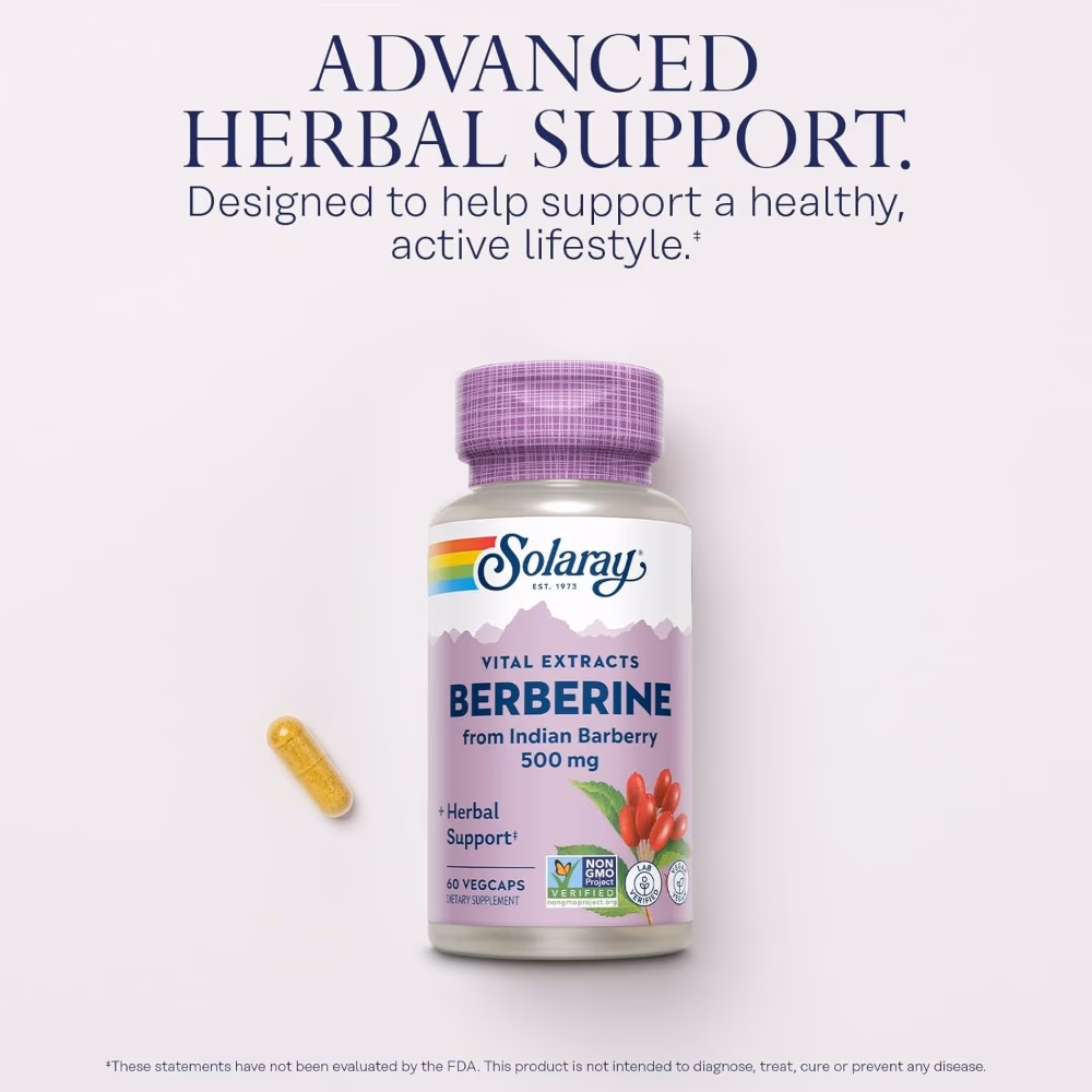 Solaray Berberine 500mg - 60 Capsules 3