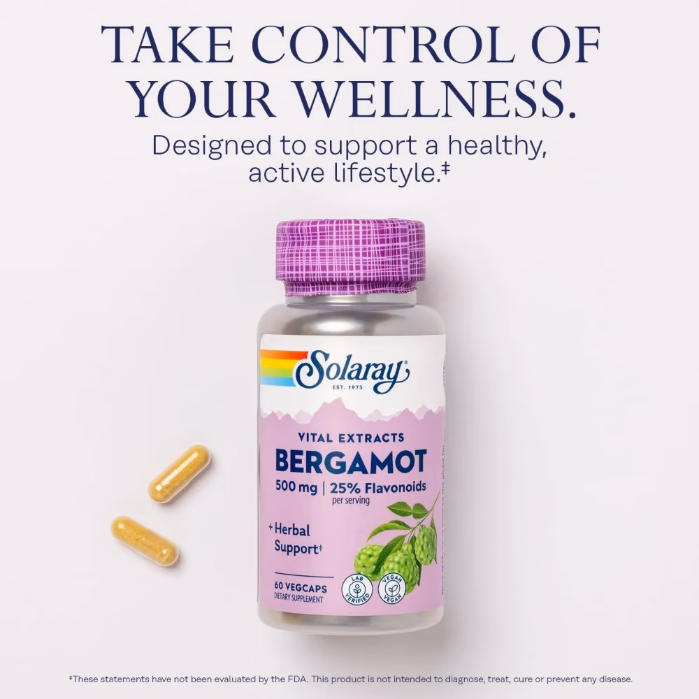 Solaray Bergamot Extract 500mg -60 Capsules 3
