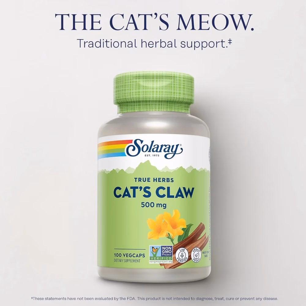 Solaray Cats Claw 500mg-100 Capsules 4
