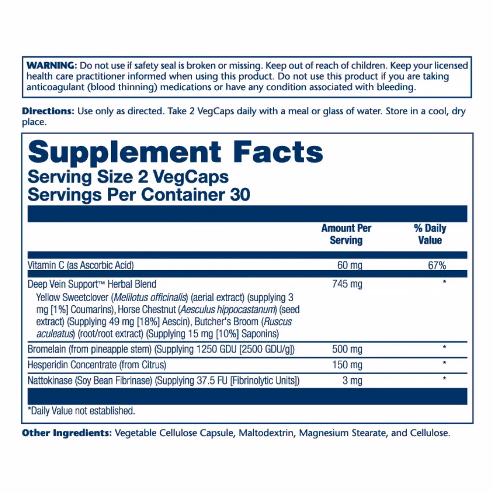 Solaray Deep Vein Support -60 Capsules 2