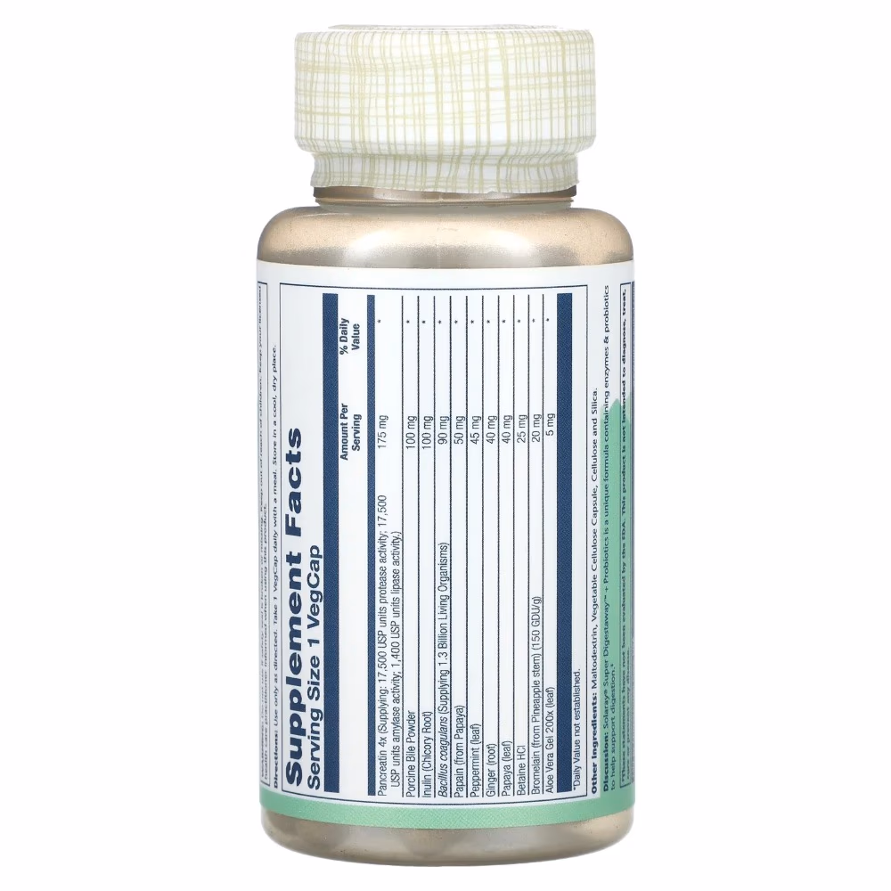 Solaray Super Digestaway-60 Capsules 3