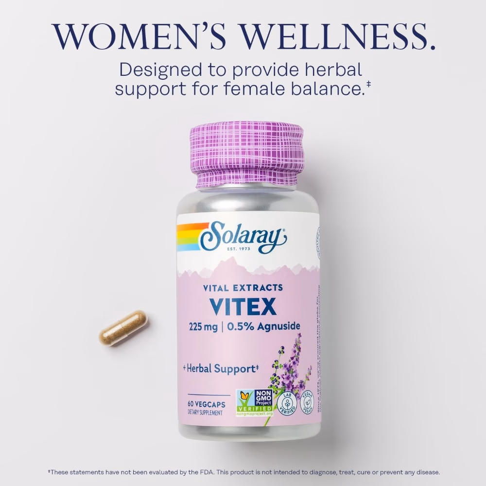 Solaray Vitex 225mg - 60Capsules  4