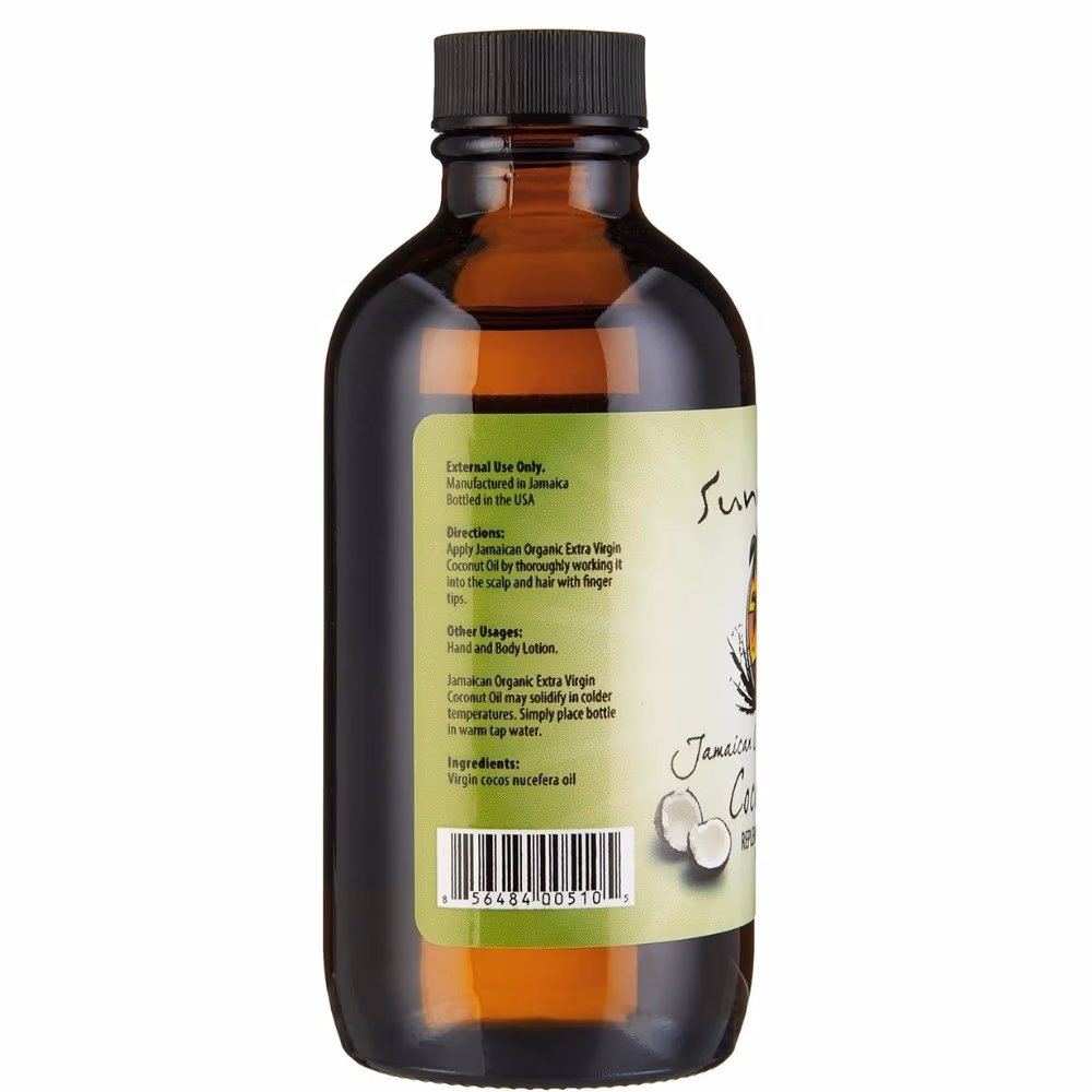 Sunny Isle Extra Virgin Coconut Oil 4oz 2