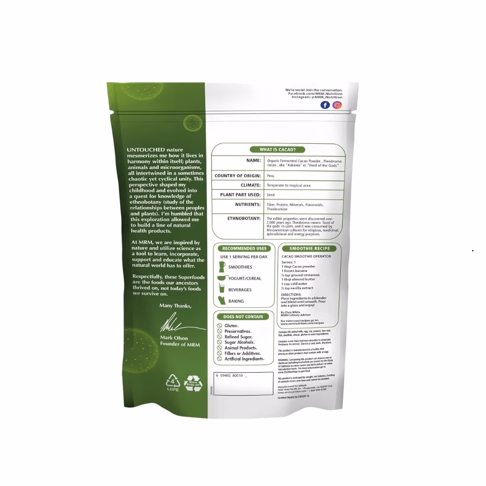 Superfoods Organic Fermented Cacao Powder 240g 2