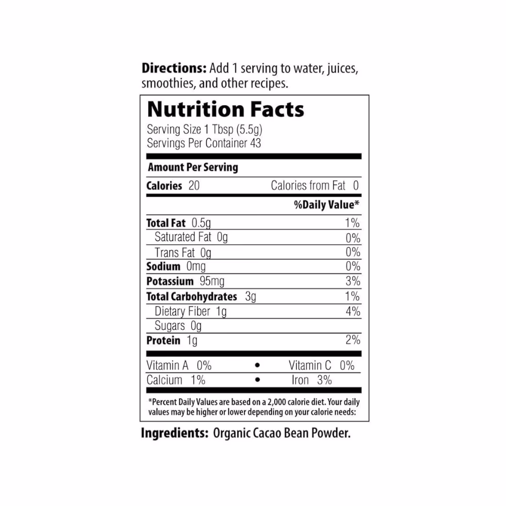 Superfoods Organic Fermented Cacao Powder 240g 4