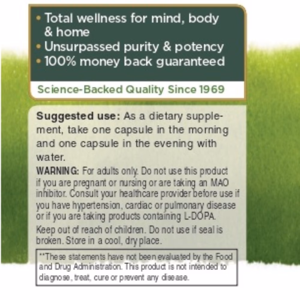 Swanson Mucuna Pruriens 60 Capsules  3
