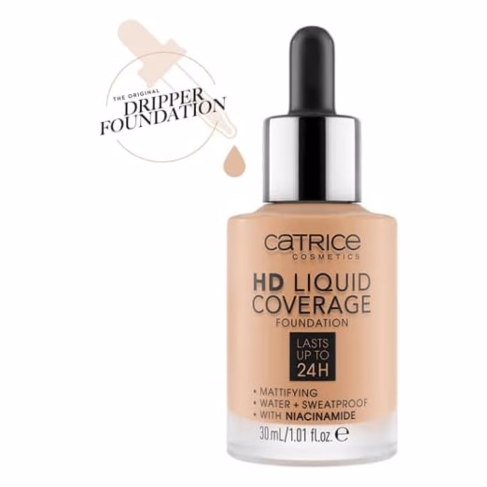 Catrice 040 HD Liquid Foundation Warm Beige 30ml  2
