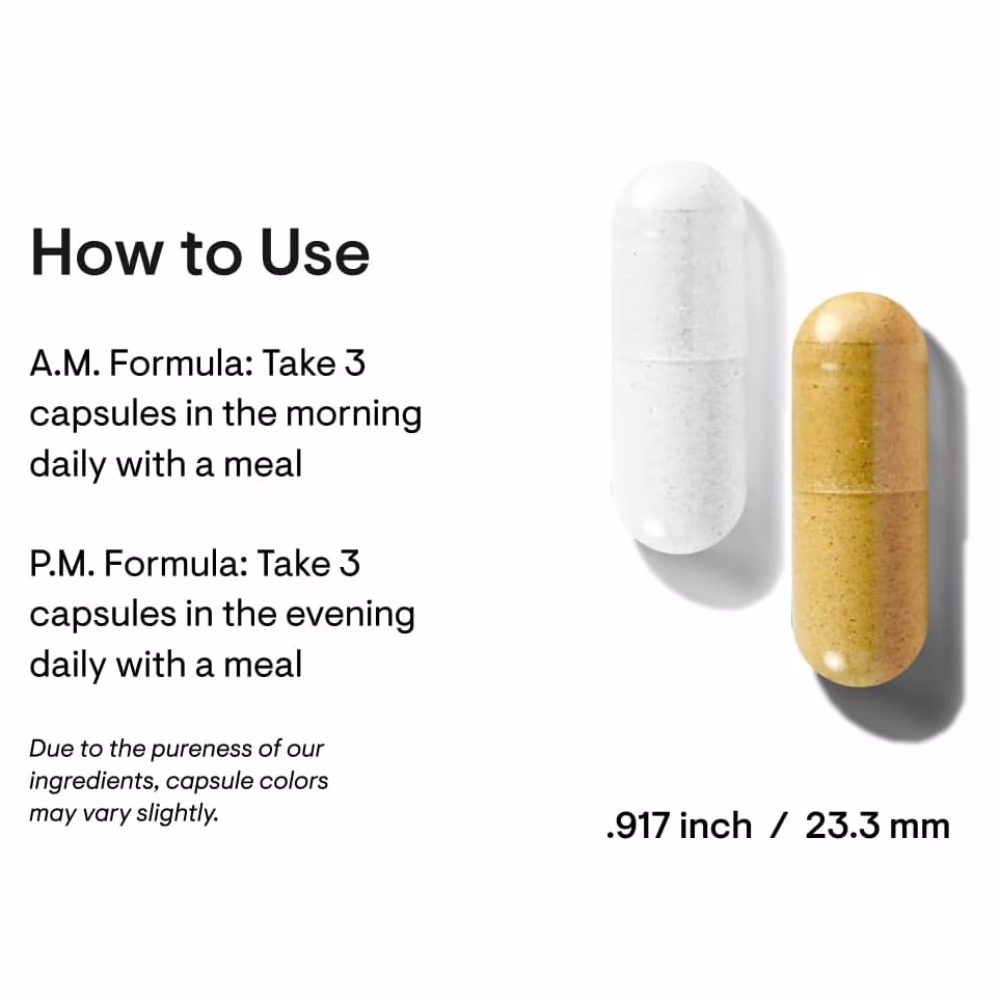 Thorne Multi Vitamin Elite AM & PM – 2 x 90 Capsules 3