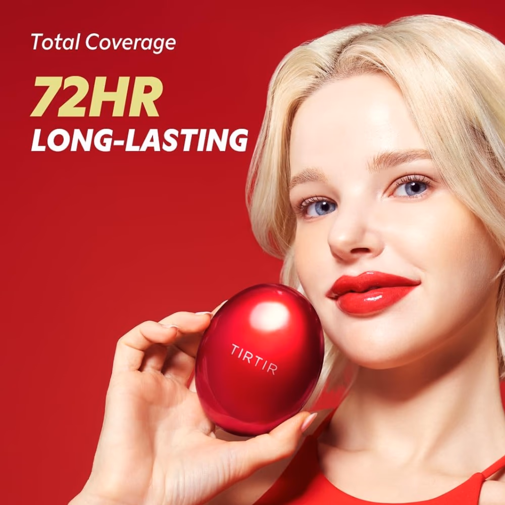 TIRTIR Mask Fit Red Cushion – 21N Ivory 18g - Long-lasting cushion foundation with a natural finish and comfortable mask-proof wear. 5