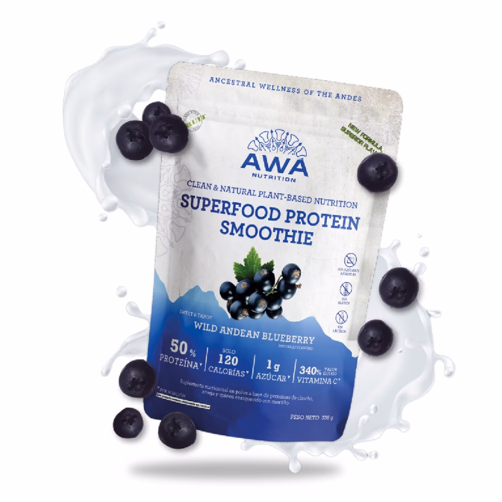 Awa Superfood Protein Smoothie Wild Andean Blueberry 336g 2