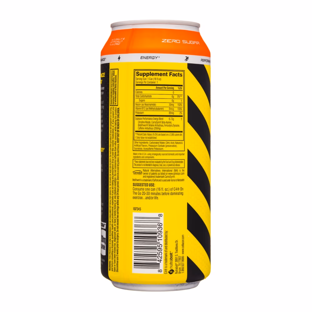 Cellucor C4 Energy RTD Orange Slice 500ml  2