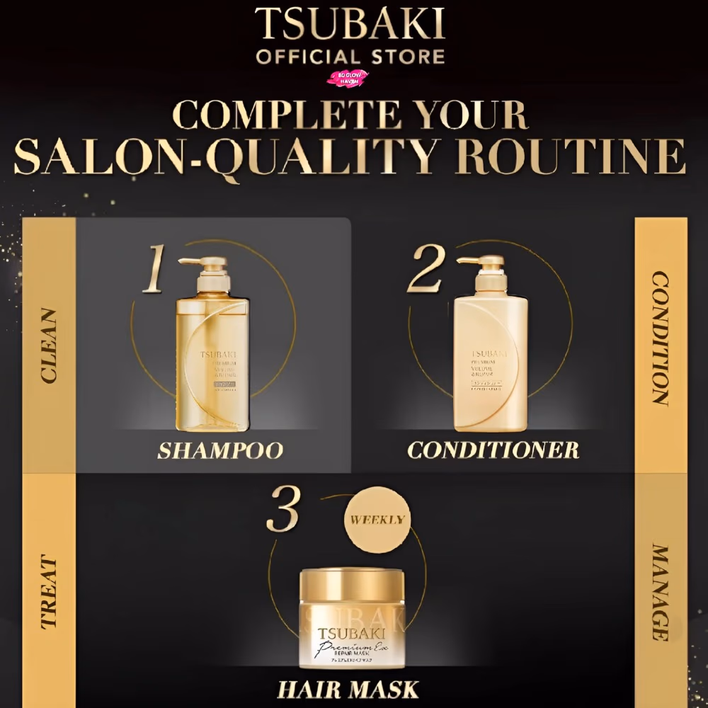 Tsubaki Premium Volume & Repair Conditioner 490ml 2