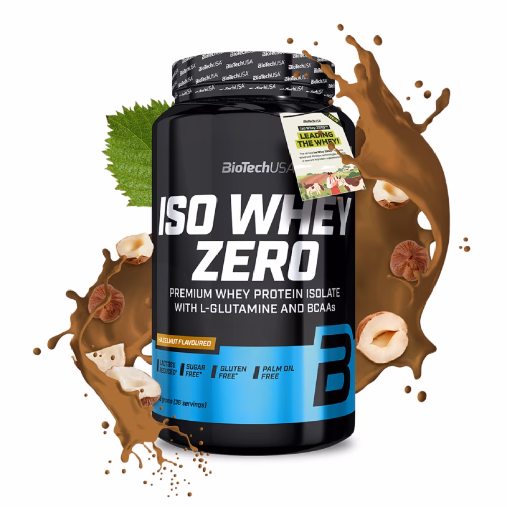 BioTechUSA Iso Whey Zero Hazelnut 908g: Lactose-Free Whey Protein Isolate 2