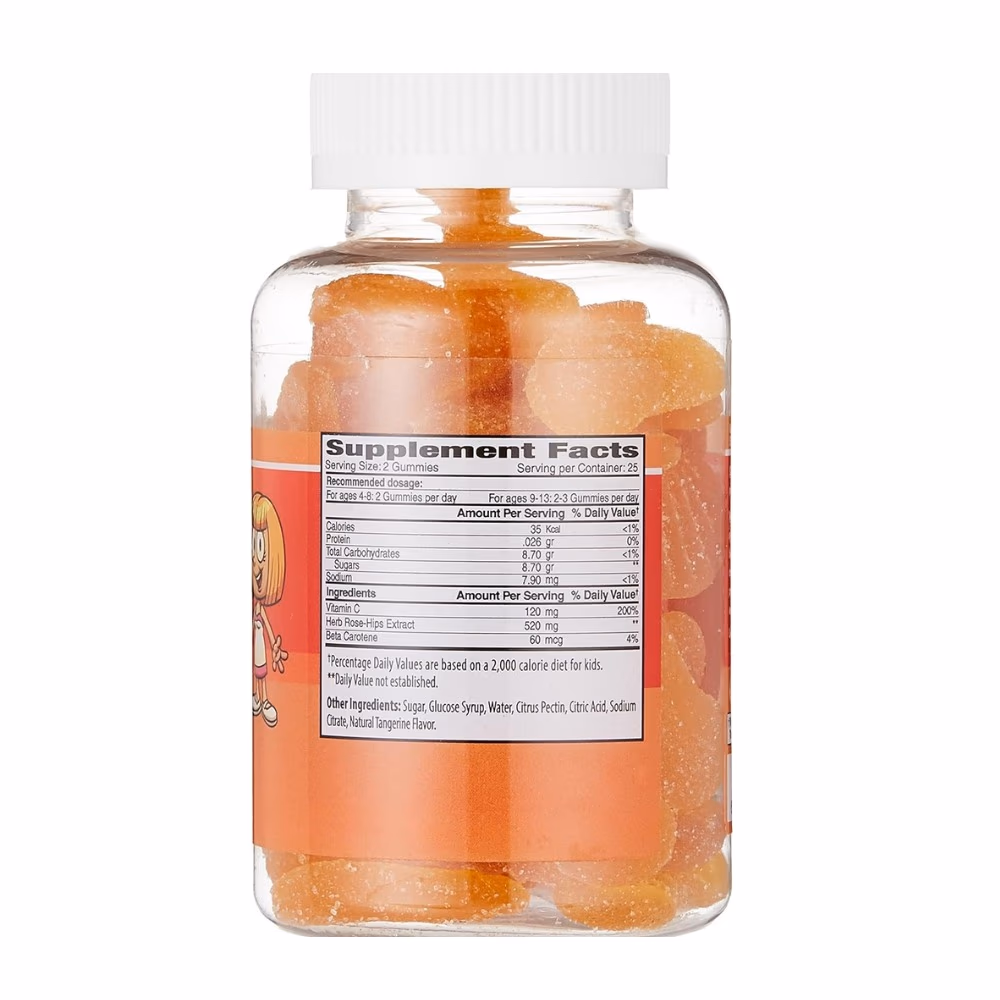 The Gummies Kids Vitamin C + Beta Carotene Tangerine Flavour – 50 Gummies 2