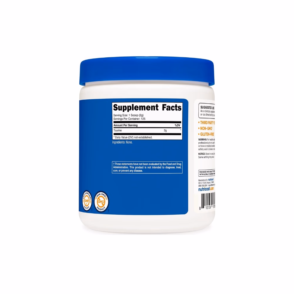Nutricost Taurine Unflavored 250g   2