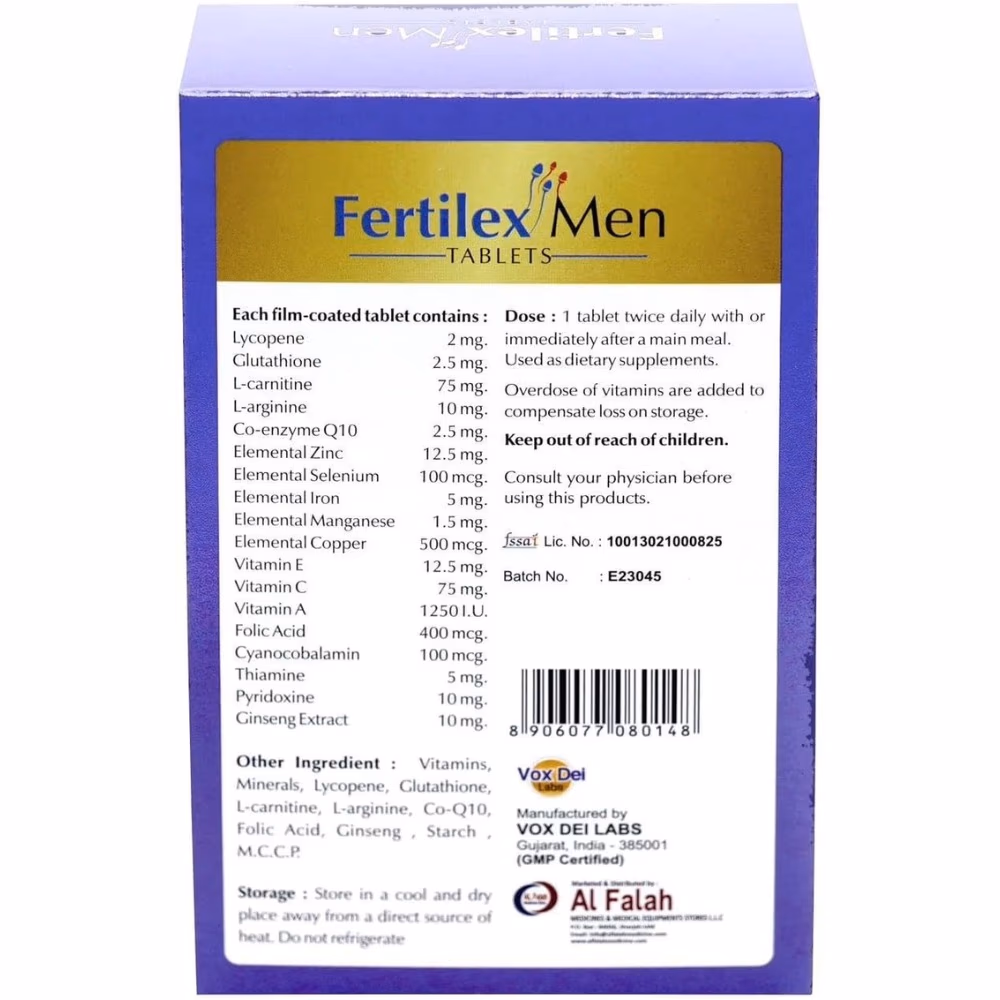 Vox Dei Labs Fertilex Men Tablets – 60 Tablets 2