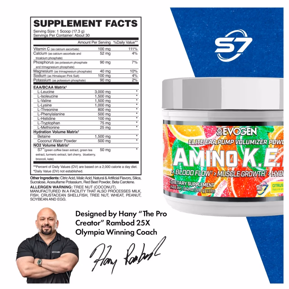 Evogen Amino K.E.M. Citrus Candy 518g 2
