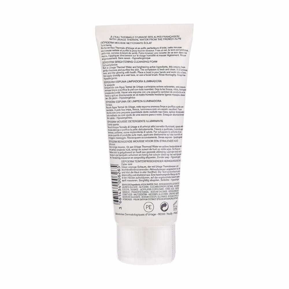 Uriage Depiderm Brightening Cleansing Foaming Cream 100ml 2